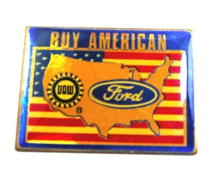 Ford Motor Company Buy American Collector Pin Hat Pin Lapel Pin UAW - Picture 1 of 3
