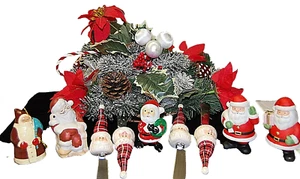 Lote de 10 piezas esparcidores, adornos y centro de mesa de queso Santa X489 - Imagen 1 de 12