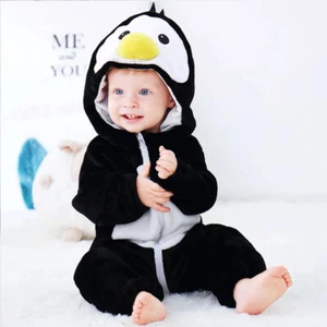 Baby Clothes Kigurumis Boy Girl Romper Winter Pajamas Costume Birthday Halloween - Picture 1 of 14