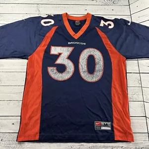 Vintage Nike Denver Broncos Terrell Davis #30 Football Jersey Men's Medium Blue - Picture 1 of 7