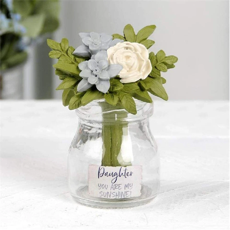 DAUGHTER You are Sunshine Flower Vase Resin NEW Blossom Bucket Barbara Lloyd 3.5 - Изображение 1 из 1