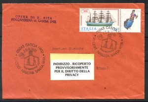 Annullo tematico 1981 - REPUBBLICA - VI° CENTENARIO SANTA RITA - BUSTA PER CANTU - Imagen 1 de 1