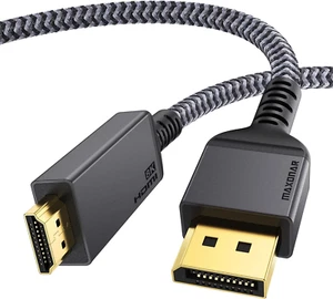 Cable Displayport 1.4 a HDMI 2.1 8K,Cable DP a HDMI 2M, [Carcasa De Aluminio, Tr - Imagen 1 de 12