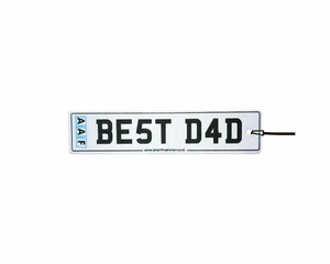 AAF - BEST DAD LICENSE PLATE Auto Lufterfrischer - Bild 1 von 2