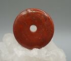 Roter Jaspis Anhanger Donut Ca 50 Mm Pi Scheibe Edelstein Anhanger G6