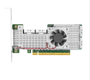 PCIe 4.0 x16 to 4-port built-in 8654 8I NVMe switch adapter - Afbeelding 1 van 6