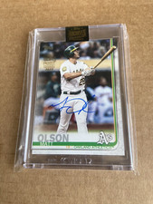 2022 Topps Archives Signature Series 1  Matt Olson ON CARD Auto 2/9 A’s Braves