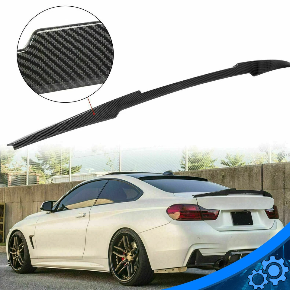 For 2014-20 BMW 4-Series F32 428i 435i Rear Spoiler M4 Gloss Carbon Fiber Style - Image 1 of 4