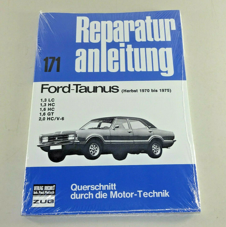 Manual De Reparación Ford Taunus Knudsen 1,3 A 2,0 Litros - Año 1970 A 1975 - Imagen 1 de 2