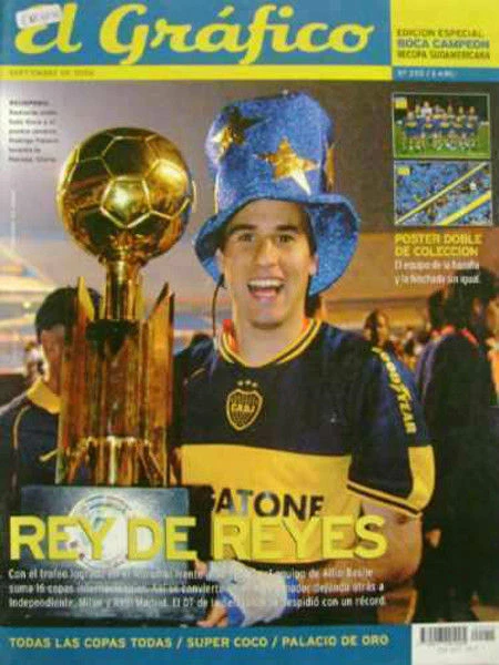 BOCA JUNIORS Champion RECUP 2006 vs 圣保罗 - 特别杂志 + 海报 — 第 1/1 张图片