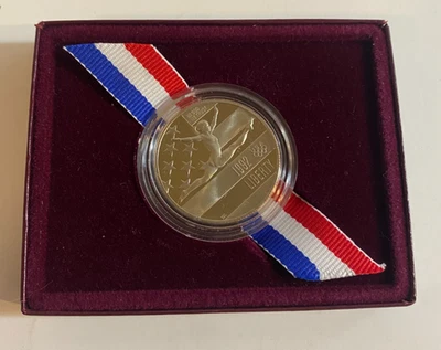 1992-S Olympic Gymnast Proof Half Dollar US Mint Clad Coin Commemorative - Image 1 of 4