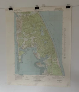 1972 Original Wellfleet MA Cape Cod Karte von U.S. Geological Survey 22"x27 - Bild 1 von 7