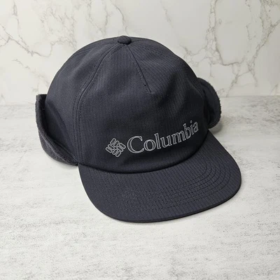 Columbia Weatherproof Ear Flap Baseball Hat Black L/XL Insulated Ripstop Adjust - Image 1 of 4