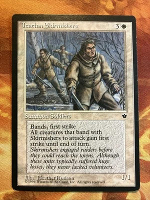 MTG Icatian Skirmishers Fallen Empires Played Condition White Rare!! - Image 1 of 4