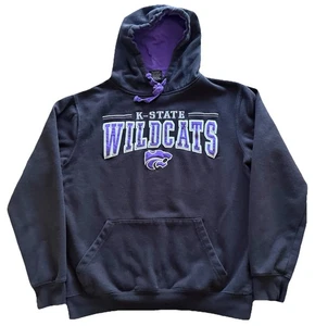 Kansas State Wildcats Hoodie Mens M Black Pullover Sweatshirt College NCAA - Picture 1 of 7