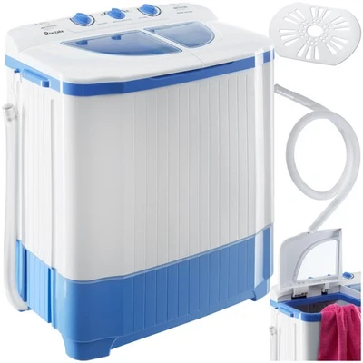 Mini lavatrice 4,5 kg centrifuga 3,5 kg camper barca portatile combinazione - Immagine 1 di 4