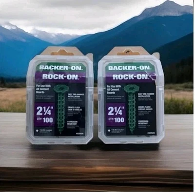 Lote de 9 x 1-1/4 (X2) tornillos de cabeza plana para tablero de cemento Backer-On Star  Foto 1 de 4