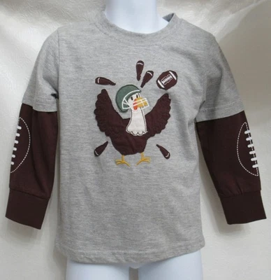 CR спортивная рубашка с длинным рукавом футбол / индейка День благодарения 24 месяцев мальчиков новый - Изображение 1 из 4