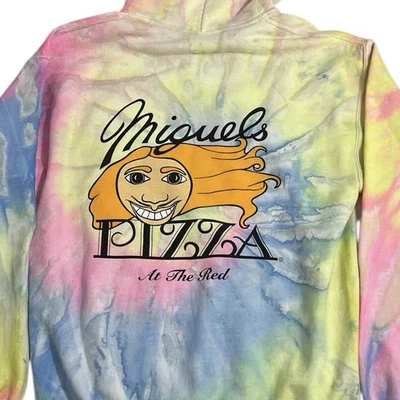 Miguel's Pizza Red River Gorge Kentucky Hikers Campers Sudadera con Capucha Tye-Dye M Mediana Foto 1 de 4