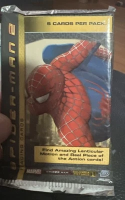 Marvel  SPIDER-MAN Trading  Cards Sealed WAX  Pack - Image 1 of 2
