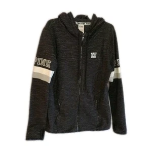 Victorias Secret negro jaspeado cremallera completa grande para mujer  - Imagen 1 de 7