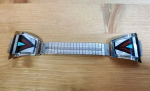 Silver Turquoise MOP Coral Watch Bands Tips Zuni Inlay USA - Picture 1 of 7