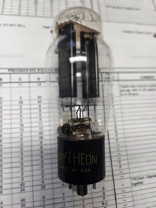 Tubo de vacío rectificador tipo botella de coca-cola Raytheon 5U4. Probado y garantizado - Imagen 1 de 3