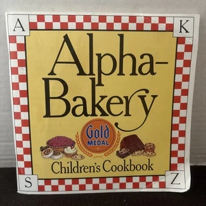 Gold Medal Flour "Alpha-Bakery" Children's Cookbook Vintage 1997 A to Z Recipes - Imagen 1 de 6
