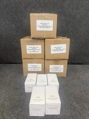 MARSHALL DC LIGHTING Jelly Style Wall Mounted Light Fixture w/ Bulb, Lot of 5 - Image 1 of 4