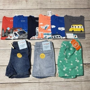 Toddler Boy Size 2T Lot Of Clothes. NWT! 9 Pieces For Spring And Summer. - Picture 1 of 23
