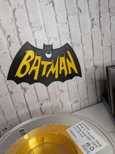 Batman Wall Sign – Comic Style 3D Art – Handmade Bat Cave Decor – Gift Idea - Picture 1 of 4