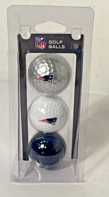 NFL Officially Licensed 3 Pack Golf Balls New England Patriots New Unopened - Image 1 of 4