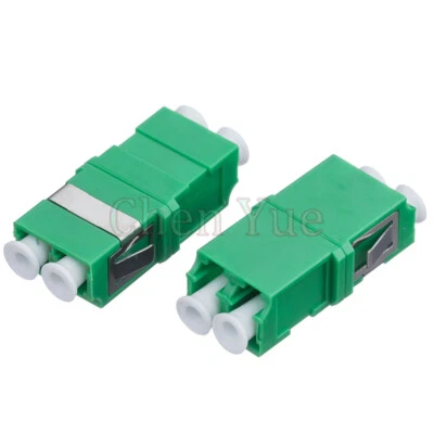 50pcs Fiber LC APC SM Duplex No Ear Fiber Adapter Optical Fiber Connector Flange - Image 1 of 4