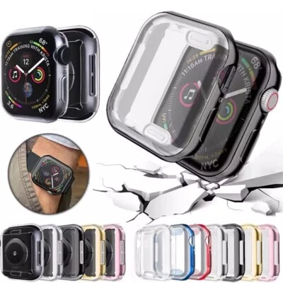 Screen Protector Cover TPU Case Apple Watch Series SE 6 5 4 3 38/40/42/44mm - Image 1 of 4