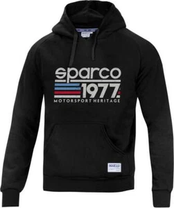Sudadera con capucha para hombre Sparco 1977 negra - talla L - Imagen 1 de 1