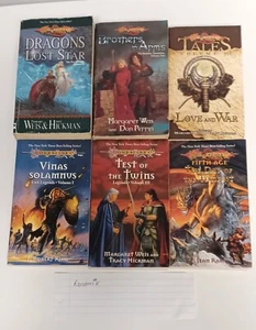 Vintage Lot of 6 Dragonlance Books - PB - Test of the Twins/Vinas Solamnus (E) - Picture 1 of 6