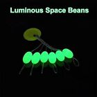 Luminous Space Beans Line Stopper Fishing Accessories Black Rubber Float