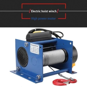 Elektrische Hubwinde 880 lbs Schwerlast Elektrische Seilwinde 98ft Seil - Bild 1 von 9