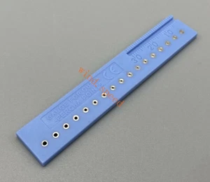 1Pc Dental Endodontic Span Gauge Ruler Gutta Percha Points Measure Scale Blue - Picture 1 of 8