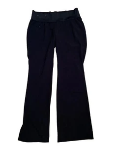 LIZ LANGE Maternity stretch black narrow waistband dress pants straight leg SZ 2 - Picture 1 of 6