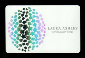 LAURA ASHLEY ( UK ) Silver Flowers, Wedding ( 2012 ) Foil Gift Card ( $0 ) - Picture 1 of 2