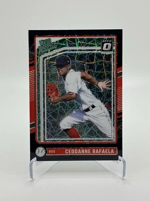2024 Donruss Optic Baseball Ceddane Rafaela Black Velocity Prizm #’d /39 - Image 1 of 2