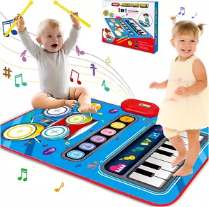Baby Toys for 1 Year Old: Baby Musical Mat Toddler Toys Age 1-2 - 2 in 1 Pia Dru - Picture 1 of 12