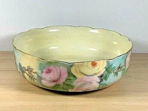 LIMOGES: T&V - Pink Roses - Punch Bowl - France - Imagen 1 de 7