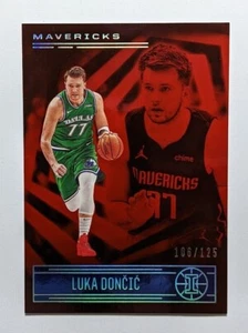Panini Illusions 2020-21 #43 - Luka Doncic rojo rubí paralelo #'d/125 Mavericks - Imagen 1 de 2