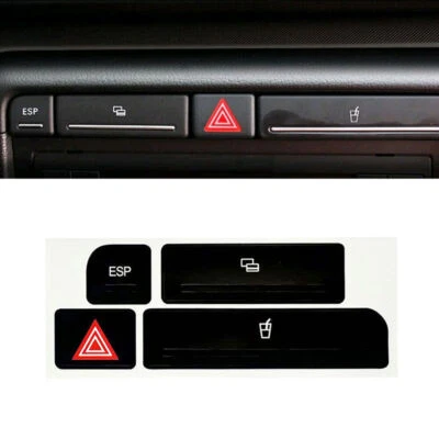 For Audi A4 2004-2006 Car Cup Holder Stickers Repair Button Knob Switch Decal - Image 1 of 4