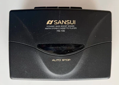 Reproductor de casete estéreo AM/FM portátil Sansui HS-100 - usado, probado Foto 1 de 4