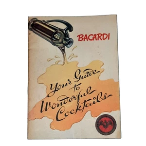 RARE Bacardi Your Guide to Wonderful Cocktails 1936 rum mixed drink recipes Tiki - Picture 1 of 4