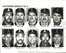 1988 Press Photo California Angels Number 2 Baseball Players - nos07534