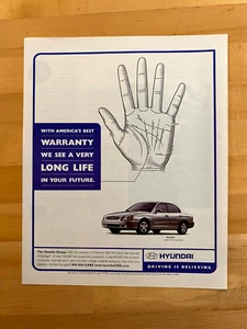 Anuncio impreso vintage Hyundai Sonata 2000 10"x12" - Imagen 1 de 1